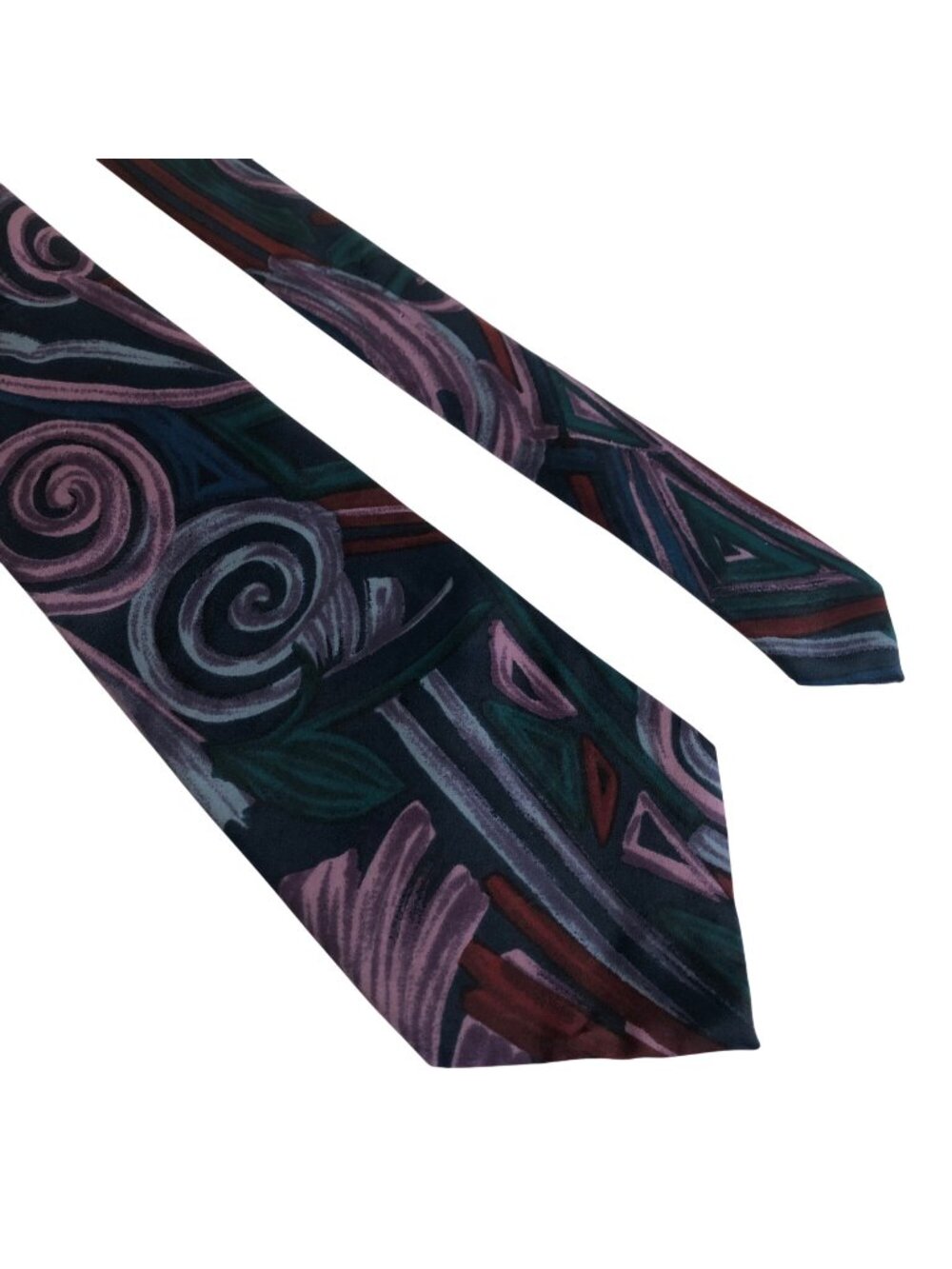Oscar De La Renta Studio Tie Multicolor Abstract Mens Necktie Office Formal Gift